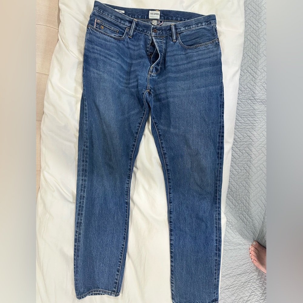Todd Snyder Dark Blue Slim Jeans